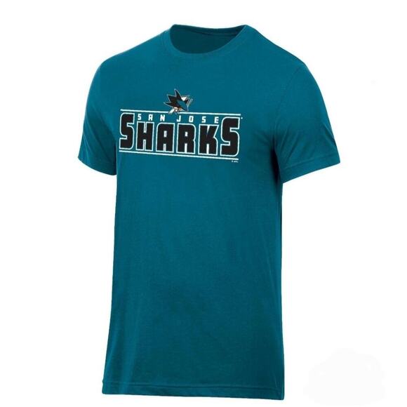 NHL San Jose Sharks Men's Short Sleeve T Shirt Teal Small - Picture 1 of 4